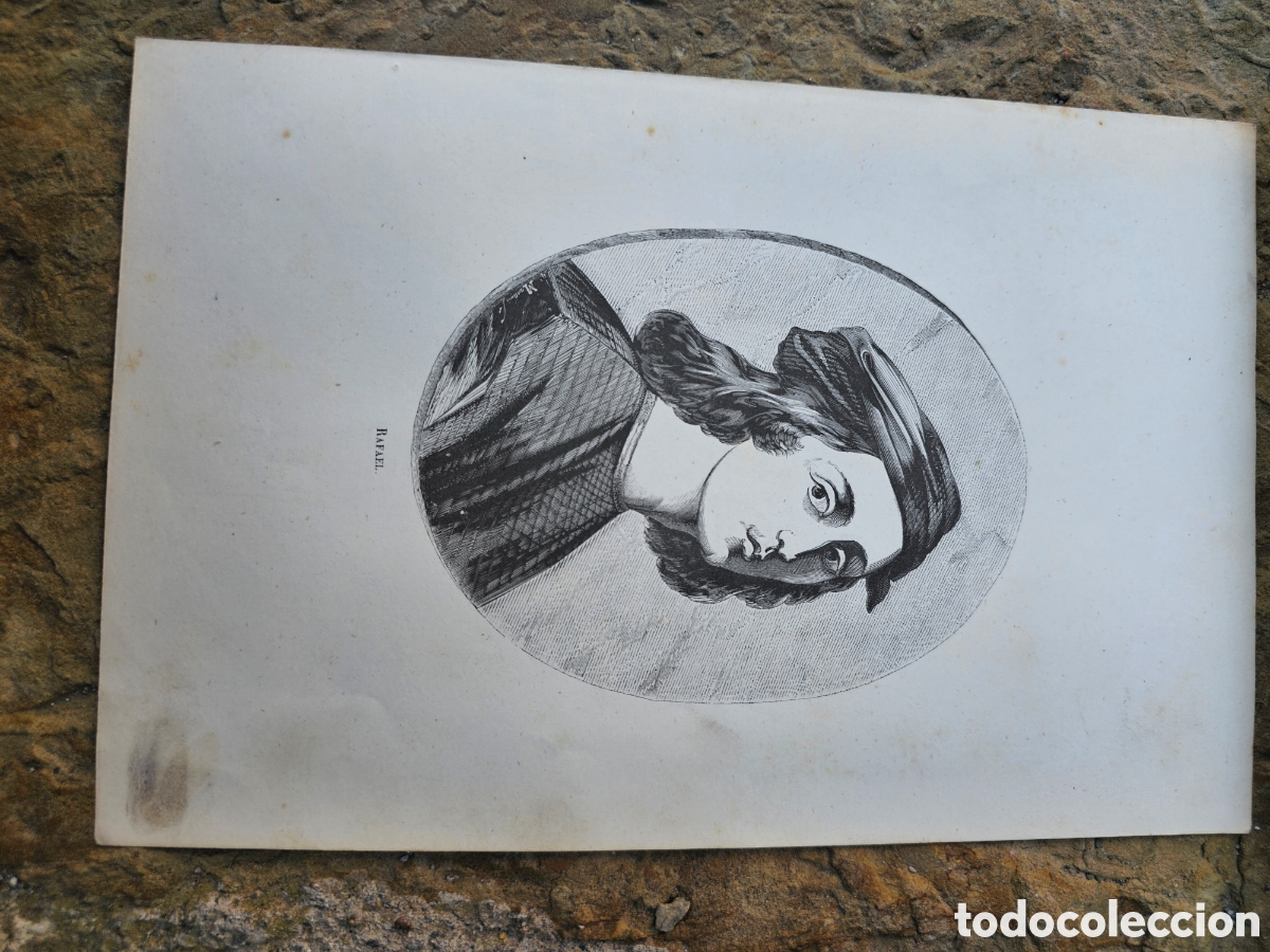 Arte: Grabado del s.XIX de Rafael. - Foto 1