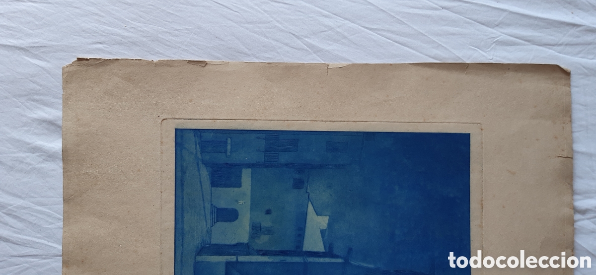 Arte: Grabado.Abside de una catedral? - Foto 4