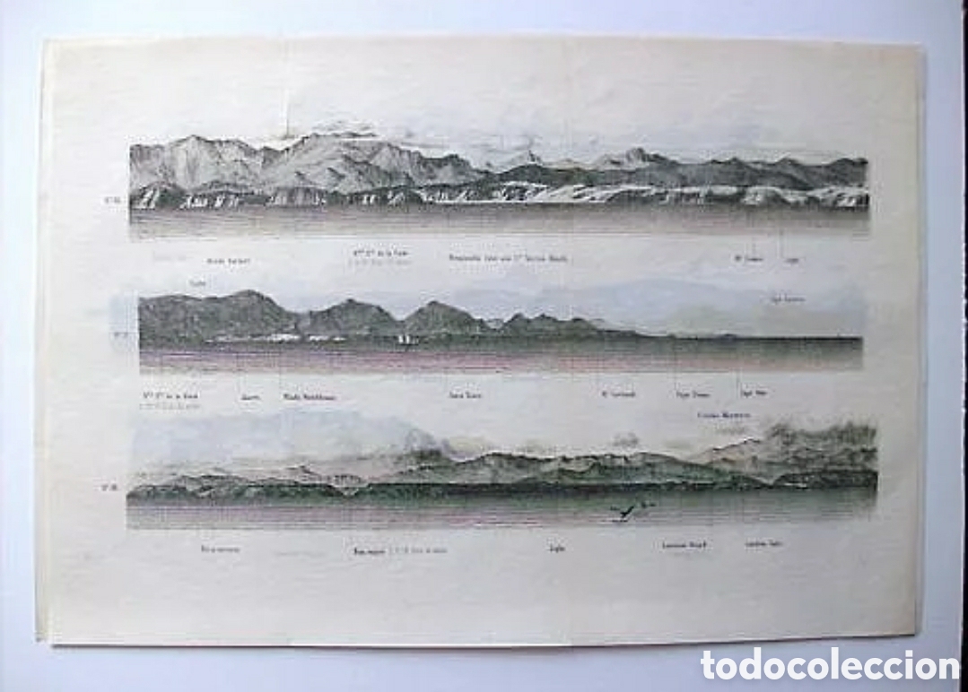 Art: VISTAS DE LA COSTA ASTURIANA. DERROTERO US NAVY 1876. 6 l&aacute;minas.
