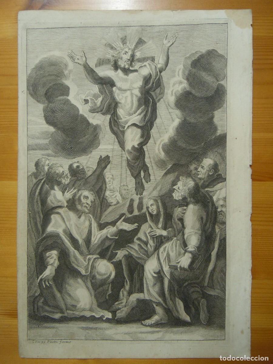 Arte: GRABADO LA ASCENSI&Oacute;N DEL SE&Ntilde;OR (S. XVIII) - Foto 1