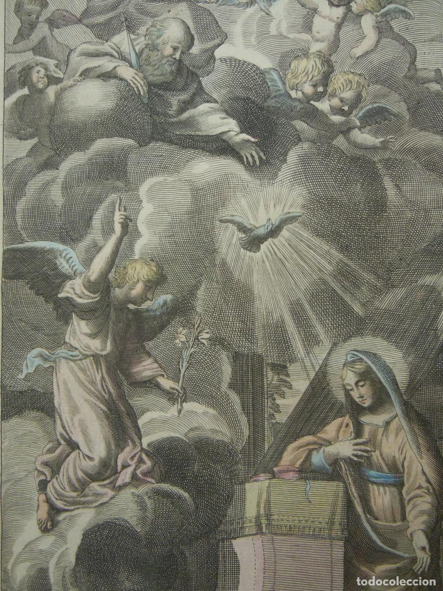 Arte: GRABADO LA ANUNCIACI&Oacute;N (S. XVIII) - Foto 2
