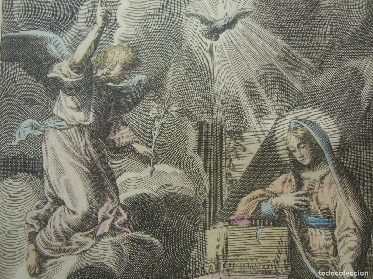 Arte: GRABADO LA ANUNCIACI&Oacute;N (S. XVIII) - Foto 4
