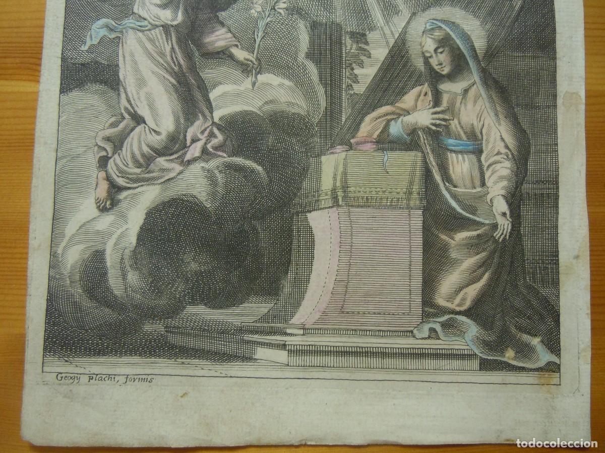Arte: GRABADO LA ANUNCIACI&Oacute;N (S. XVIII) - Foto 5