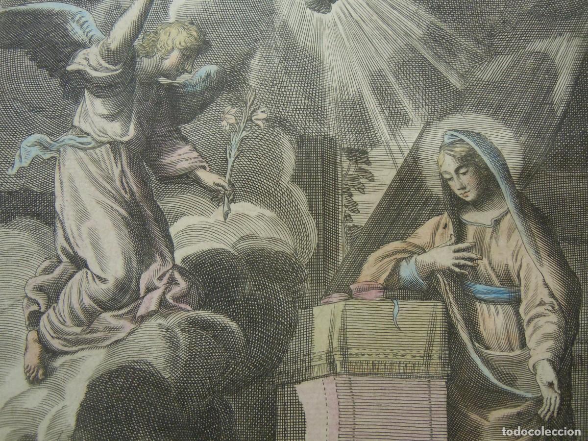 Arte: GRABADO LA ANUNCIACI&Oacute;N (S. XVIII) - Foto 6