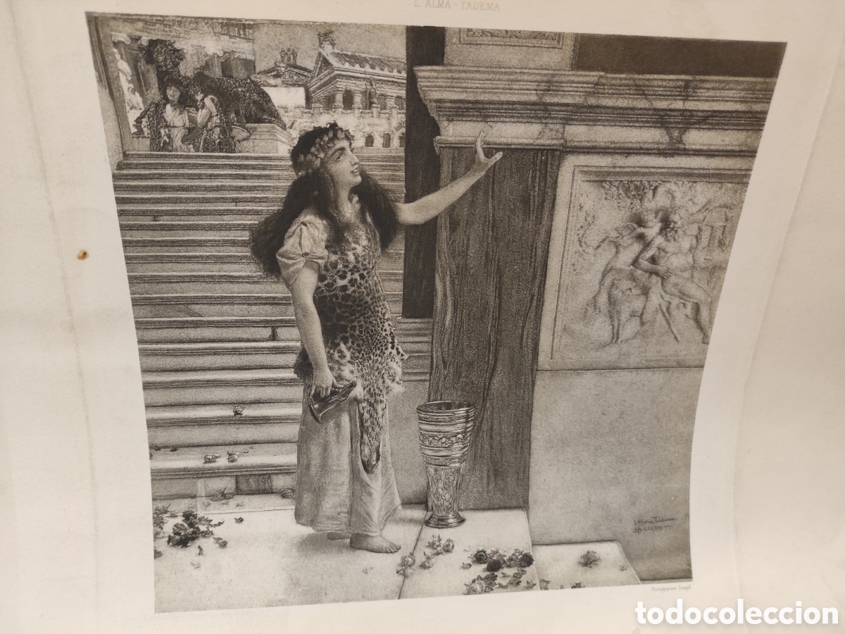 Arte: Grabado l.alma Tadema - Foto 2