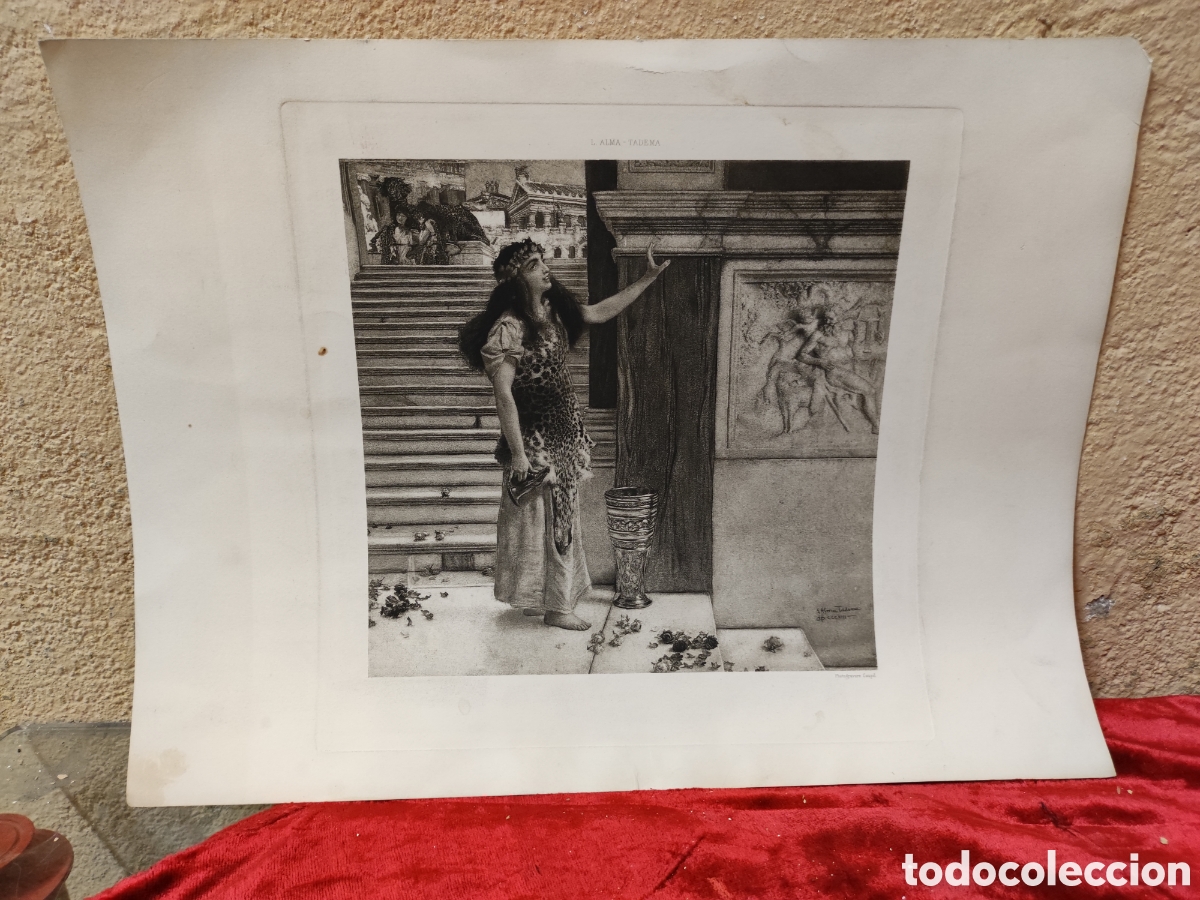 Arte: Grabado l.alma Tadema - Foto 1