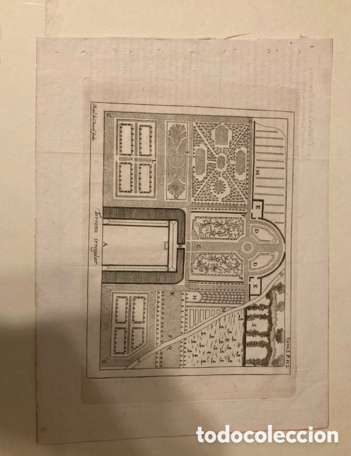 Arte: Grabado antiguo S.XVIII - Foto 1