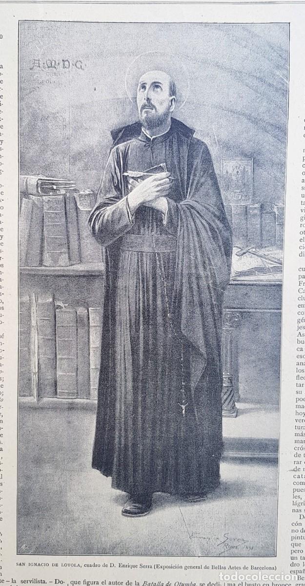 Art: Antiguos Grabados - Old Gravure : SAN IGNACIO DE LOYOLA (1891)