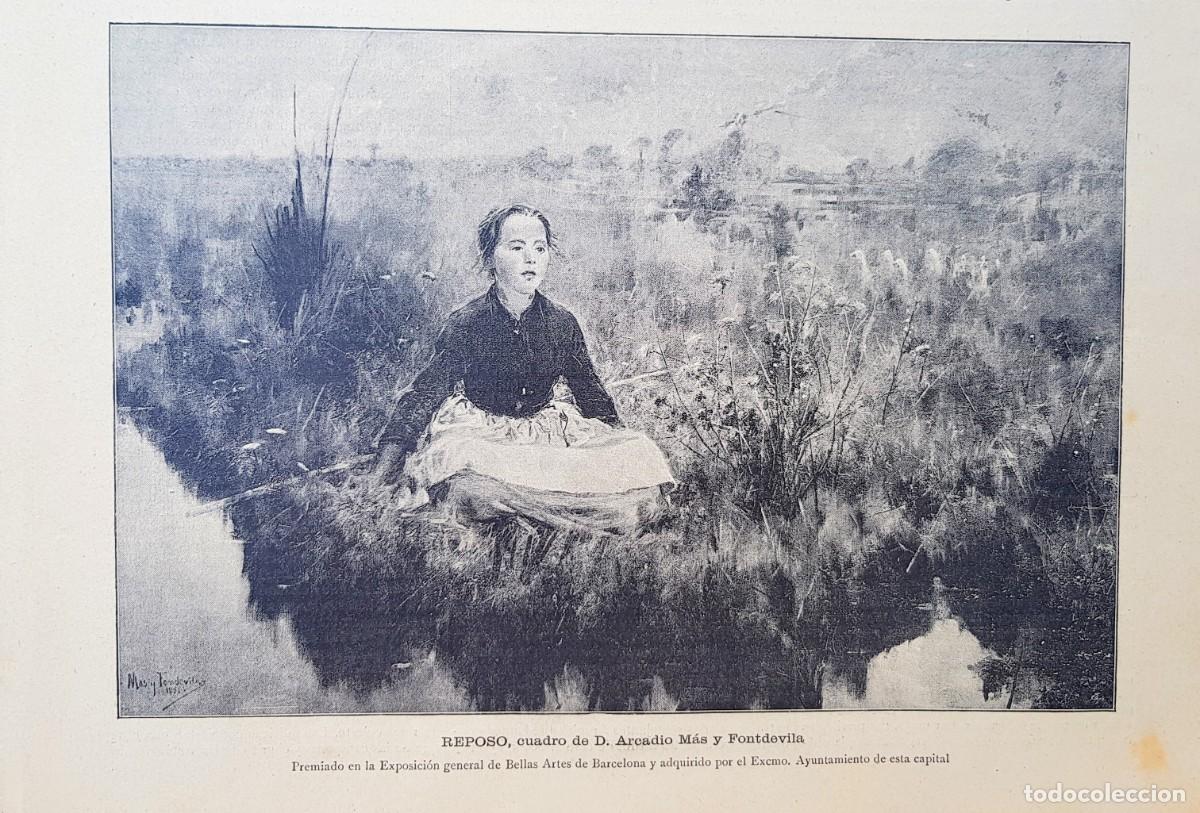 Art: Antiguos Grabados - Old Gravure :REPOSO (1891)