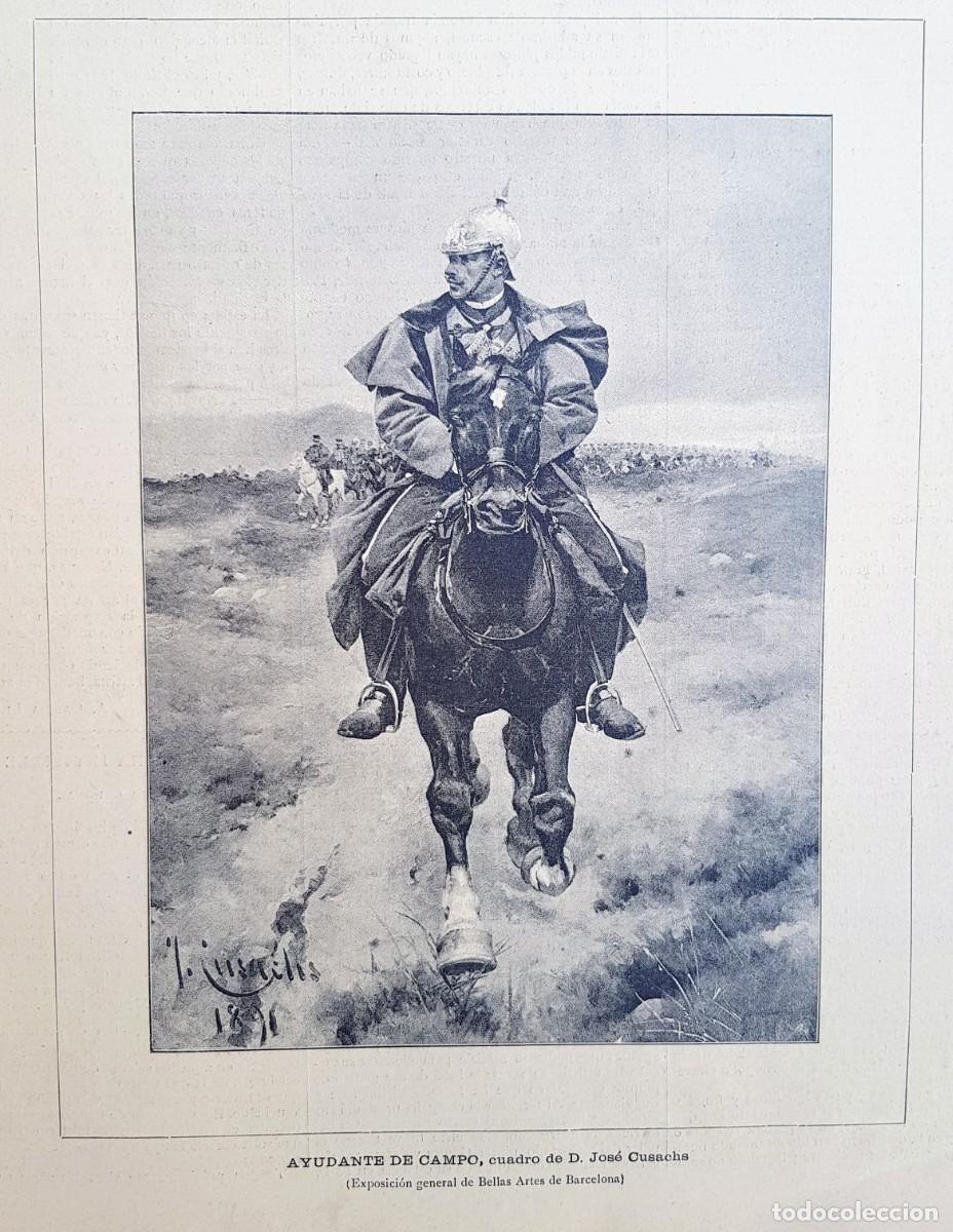 Art: Antiguos Grabados - Old Gravure : AYUDANTE DE CAMPO (1891)