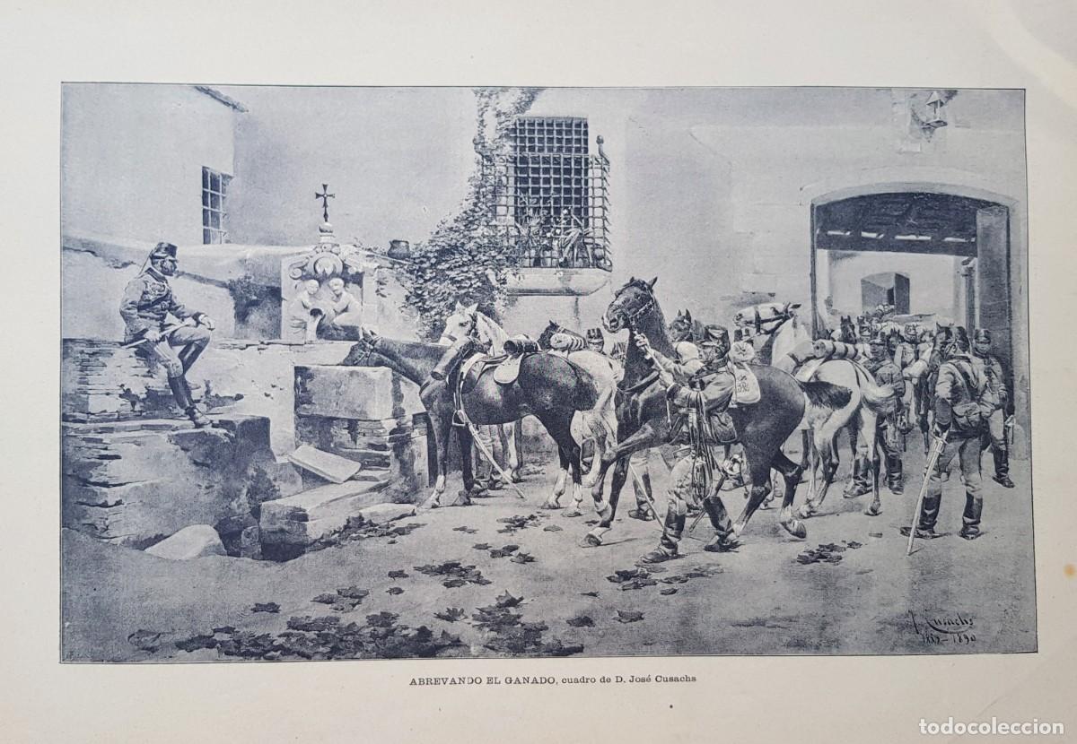 Art: Antiguos Grabados - Old Gravure : ABREVANDO EL GANADO (1891)