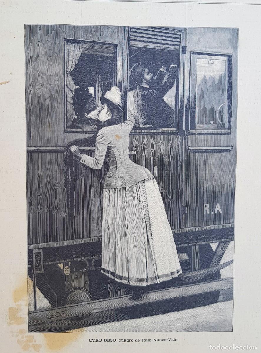Art: Antiguos Grabados - Old Gravure : OTRO BESO (1891)