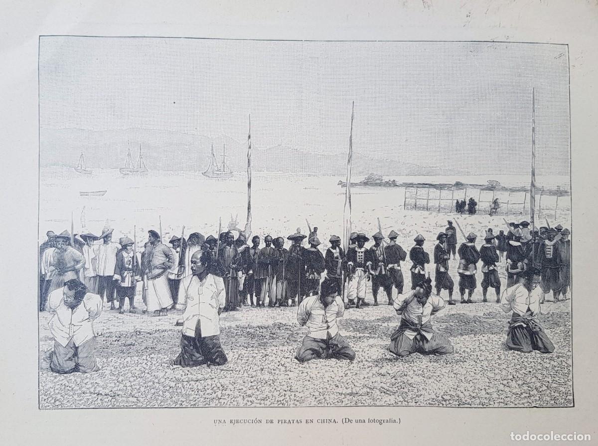 Art: Antiguos Grabados - Old Gravure : UNA EJECUCI&Oacute;N DE PIRATAS EN CHINA