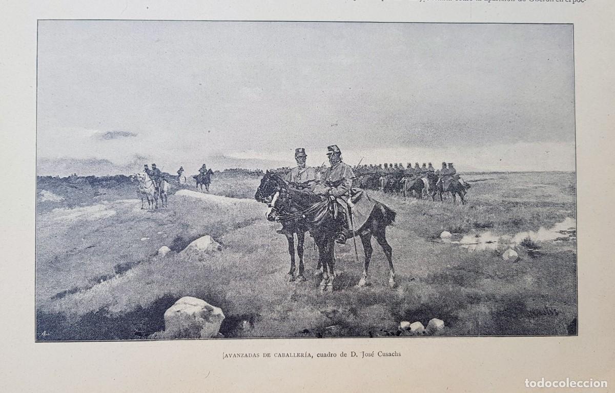 Art: Antiguos Grabados - Old Gravure : AVANZADAS DE CABALLER&Iacute;A (1891)