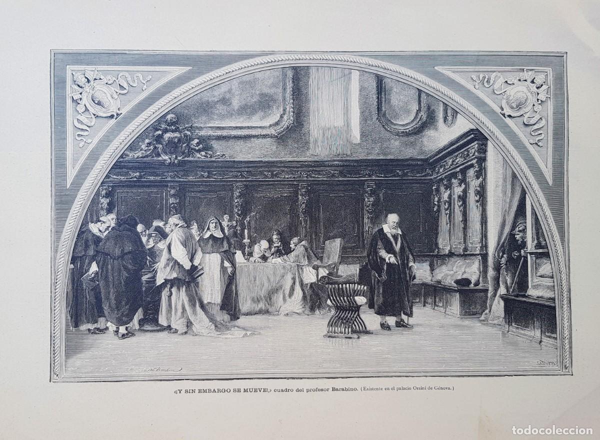 Arte: Antiguos Grabados - Old Gravure : &iexcl;Y SIN EMBARGOSE MUEVE! (1891)