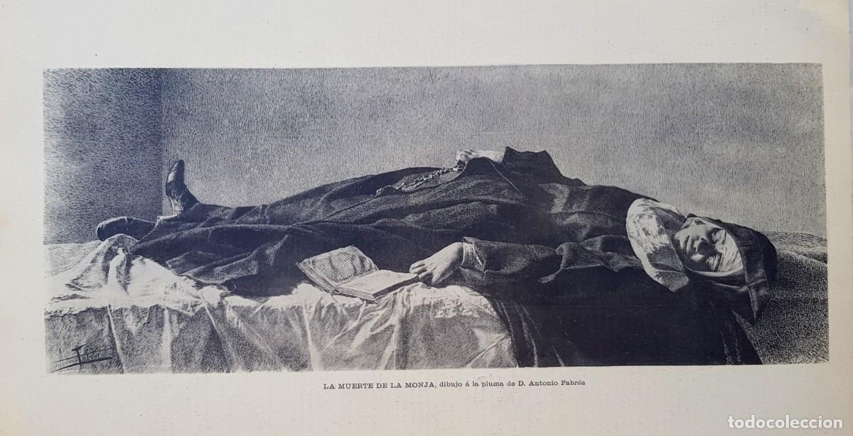 Arte: Antiguos Grabados - Old Gravure : LA MUERTE DE LA MONJA (1891)