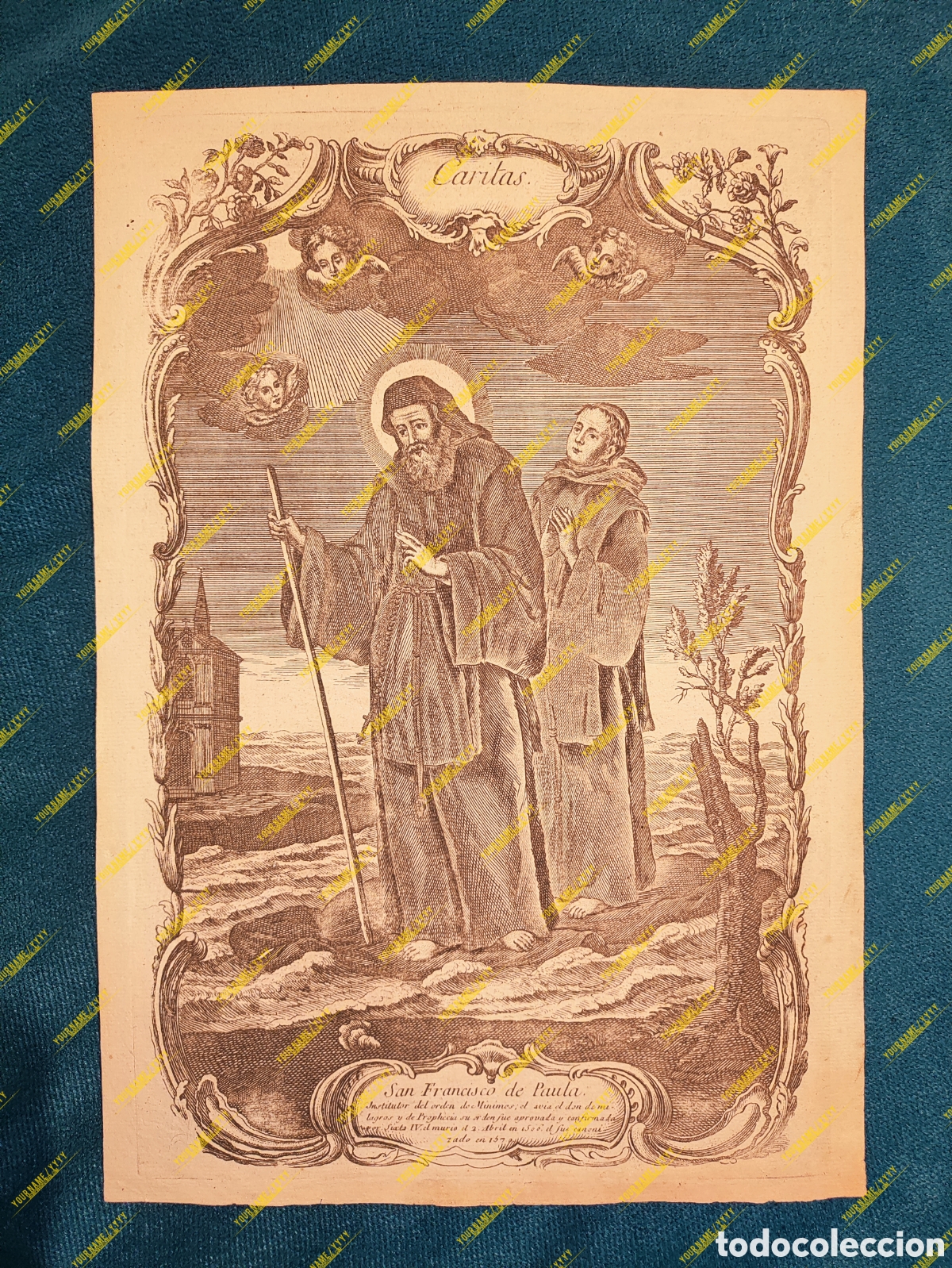 Arte: CARITAS, SAN FRANCISCO DE PAULA. - Foto 1