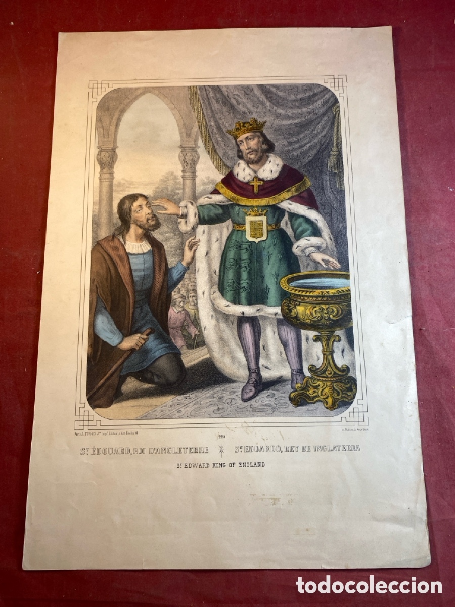 Arte: SAN EDUARDO, REY DE INGLATERRA - Foto 1
