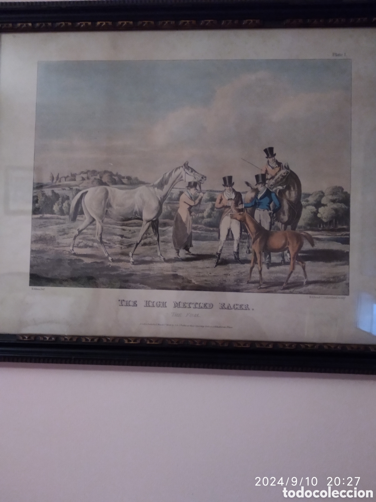 Arte: Grabado antiguo ingles - Foto 1