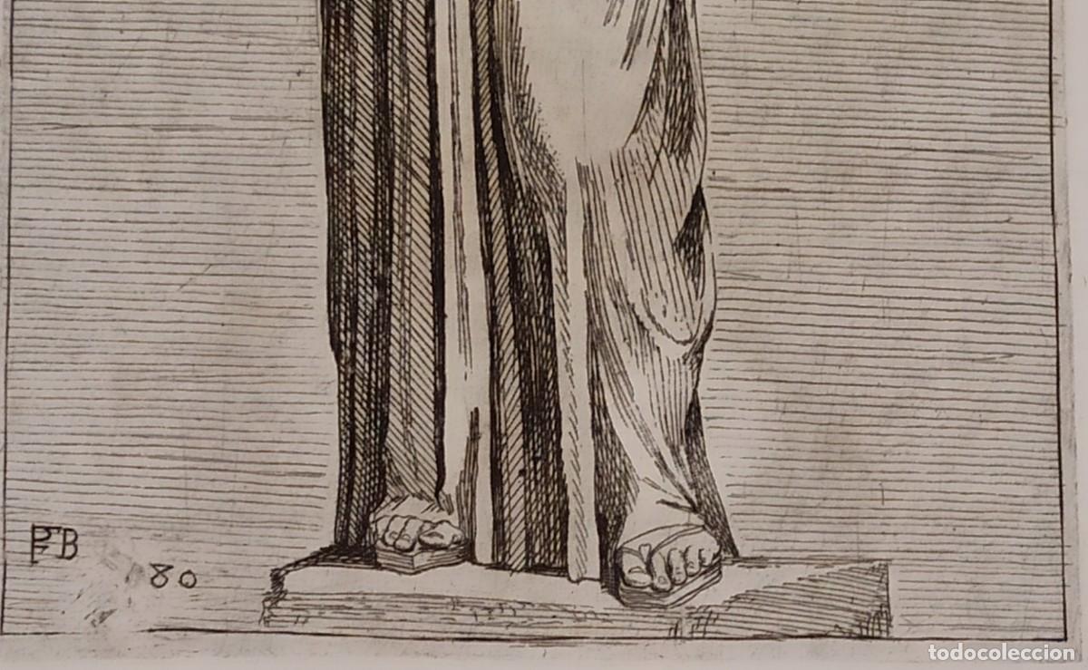 Arte: Francois Perrier: Vestal (Max Vestalis Aedibus Soderinis) Grabado sXVII - Foto 3