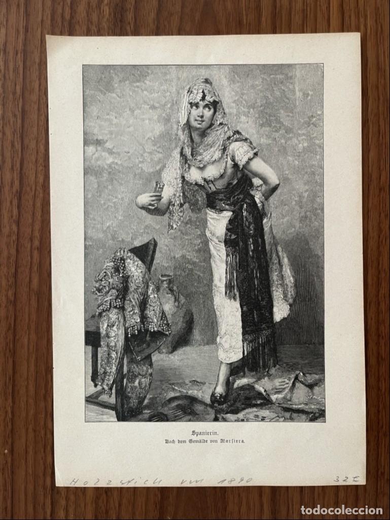 Arte: Mujer de Espa&ntilde;a, hacia 1890. An&oacute;nimo - Foto 3