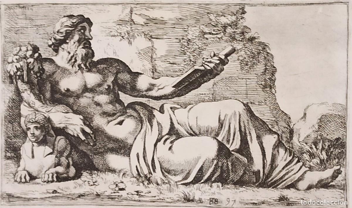 Art: Francois Perrier: El Nilo (Nilus in Capitolio) Grabado sXVII