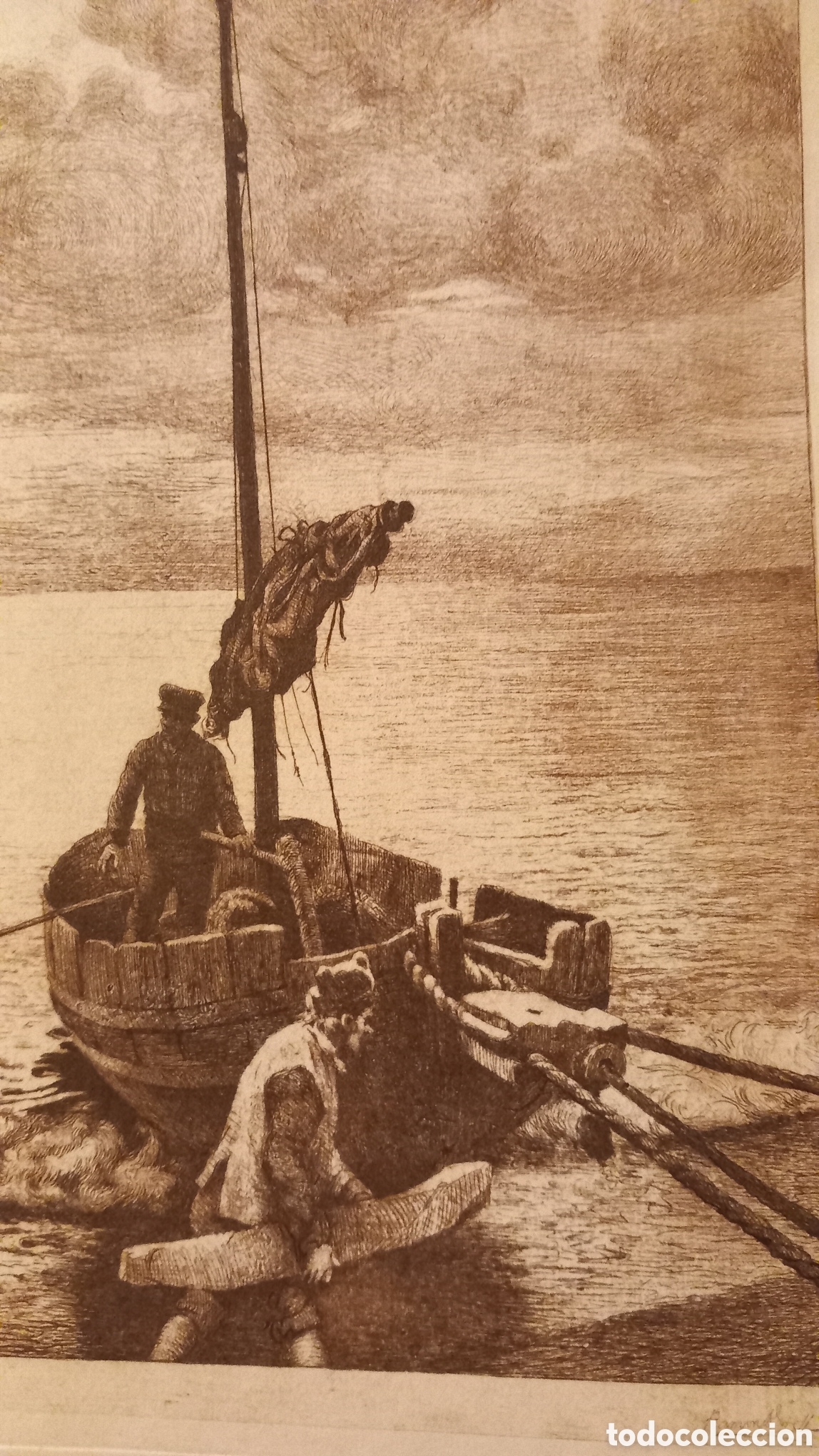 Arte: Antiguo Grabado al aguafuerte - Foto 3