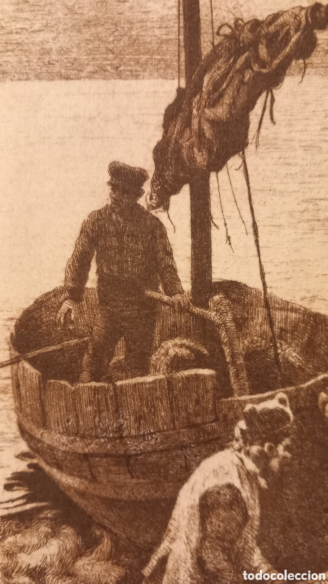 Arte: Antiguo Grabado al aguafuerte - Foto 5