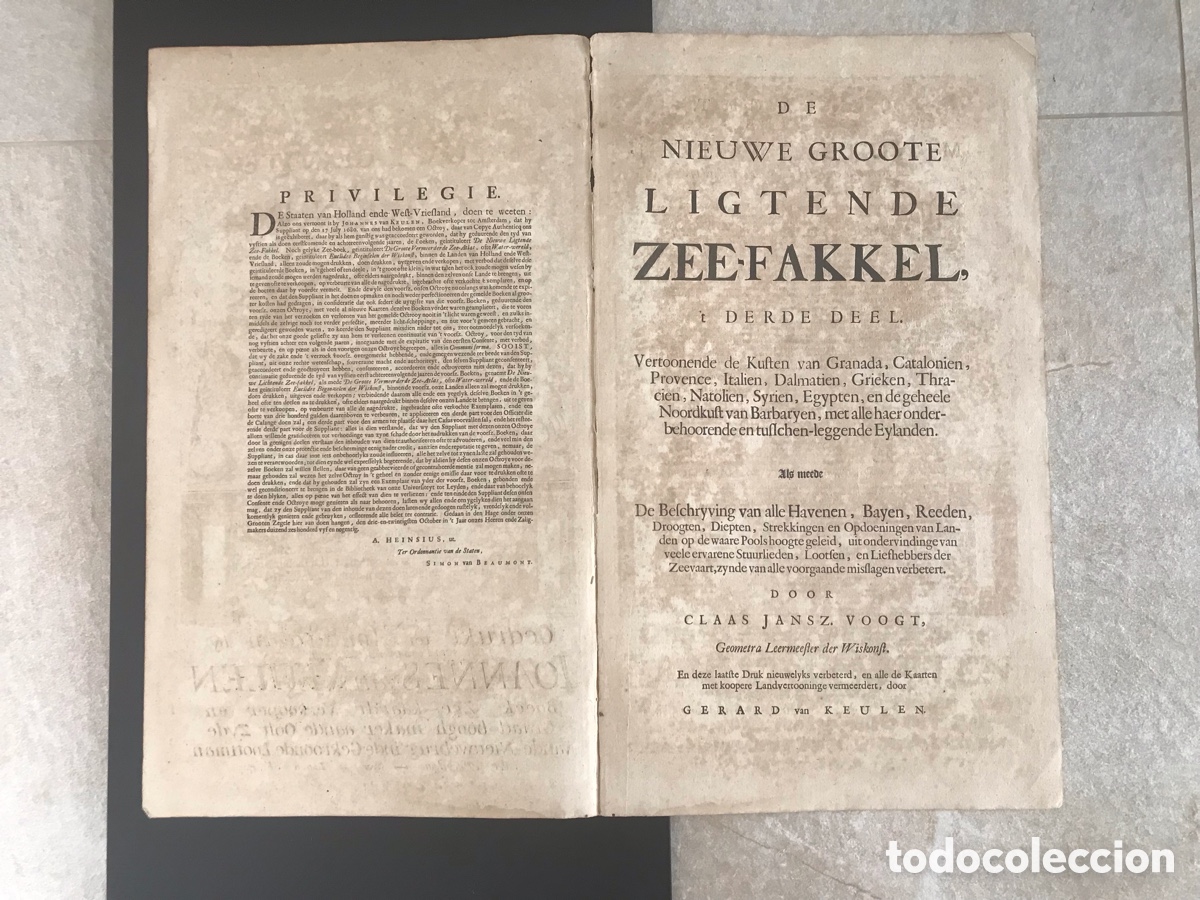 Arte: Atlas mar&iacute;timo Van Keulen 1707 - Foto 3