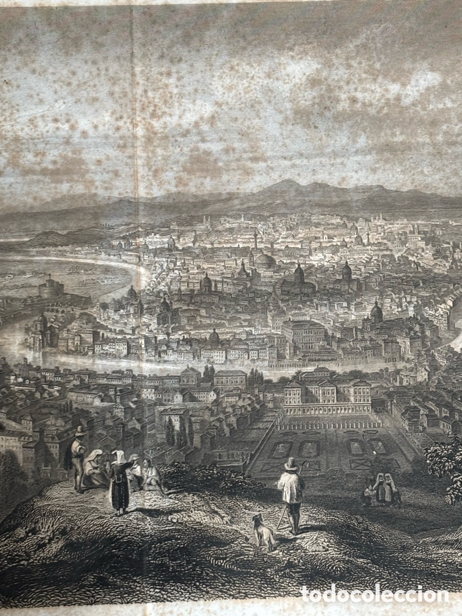 Arte: Grabado vista de roma A.Rouargue - Foto 10
