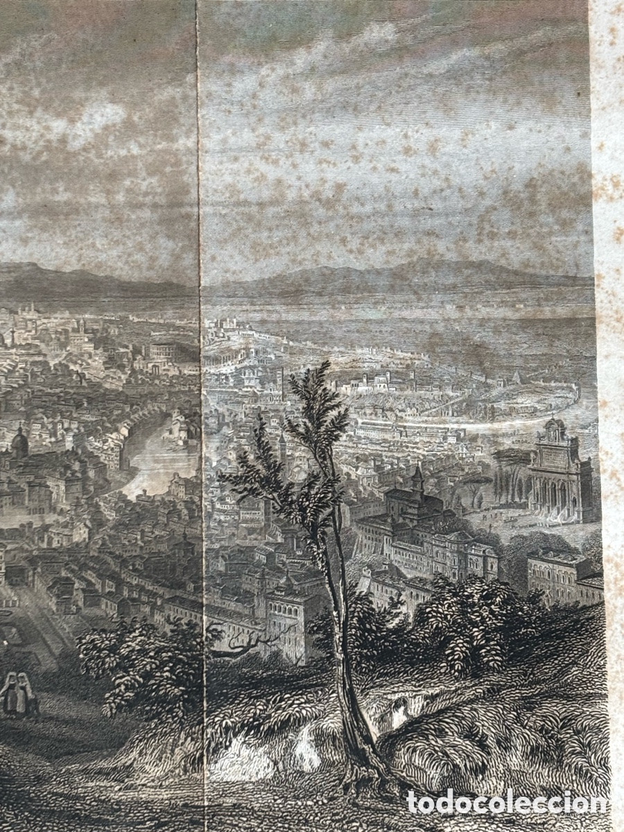 Arte: Grabado vista de roma A.Rouargue - Foto 16