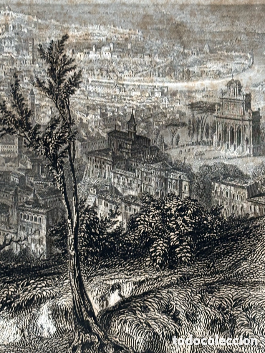 Arte: Grabado vista de roma A.Rouargue - Foto 17