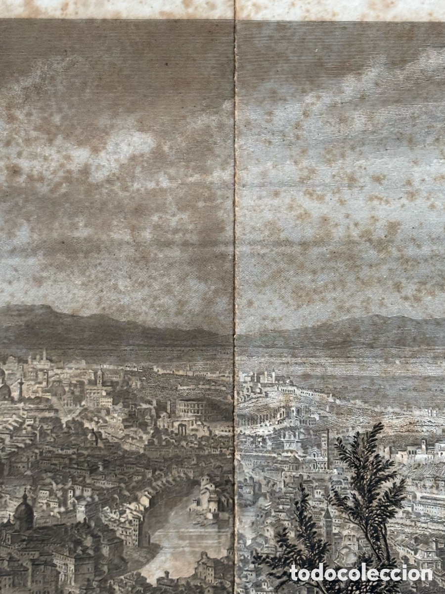 Arte: Grabado vista de roma A.Rouargue - Foto 19