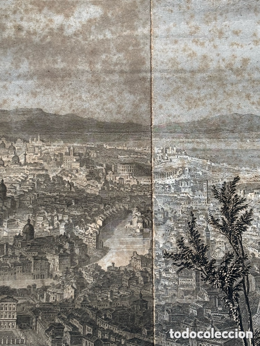 Arte: Grabado vista de roma A.Rouargue - Foto 20