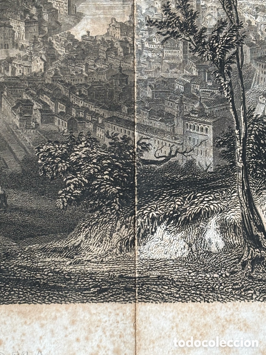 Arte: Grabado vista de roma A.Rouargue - Foto 21