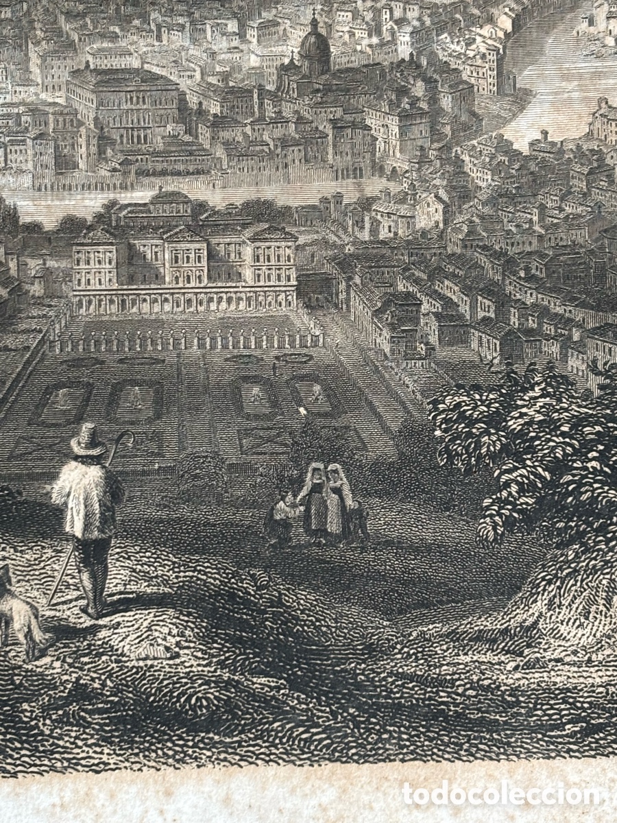 Arte: Grabado vista de roma A.Rouargue - Foto 23