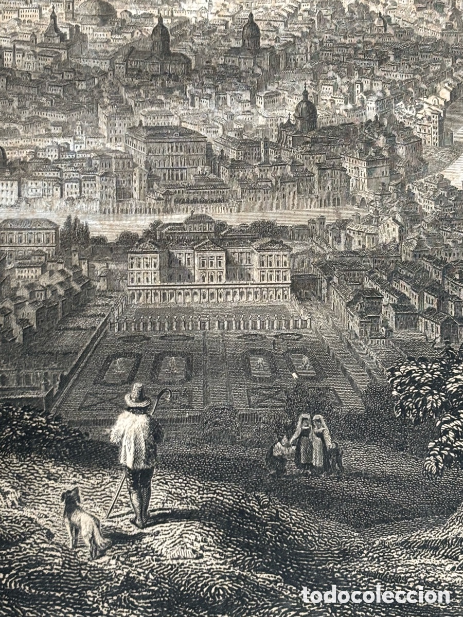 Arte: Grabado vista de roma A.Rouargue - Foto 24