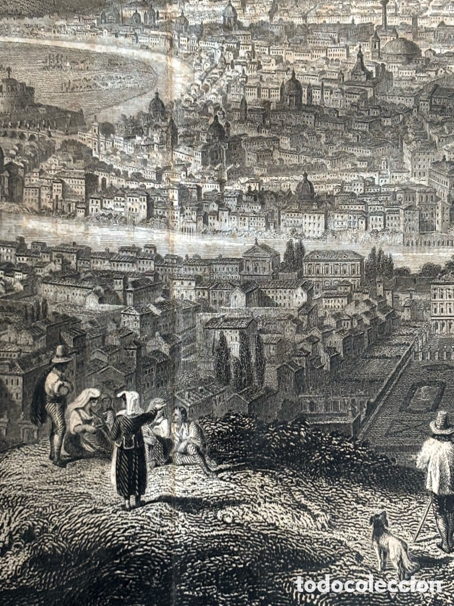 Arte: Grabado vista de roma A.Rouargue - Foto 25