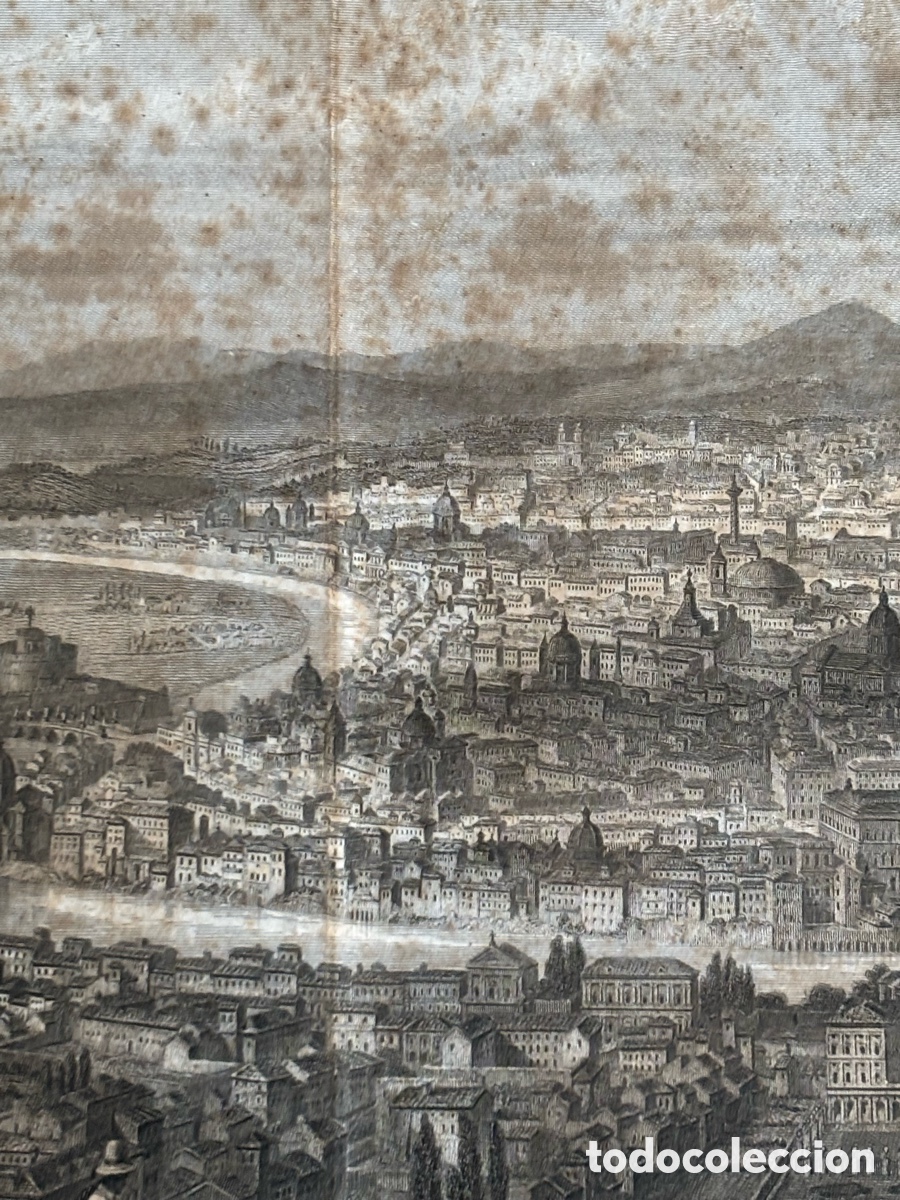 Arte: Grabado vista de roma A.Rouargue - Foto 28