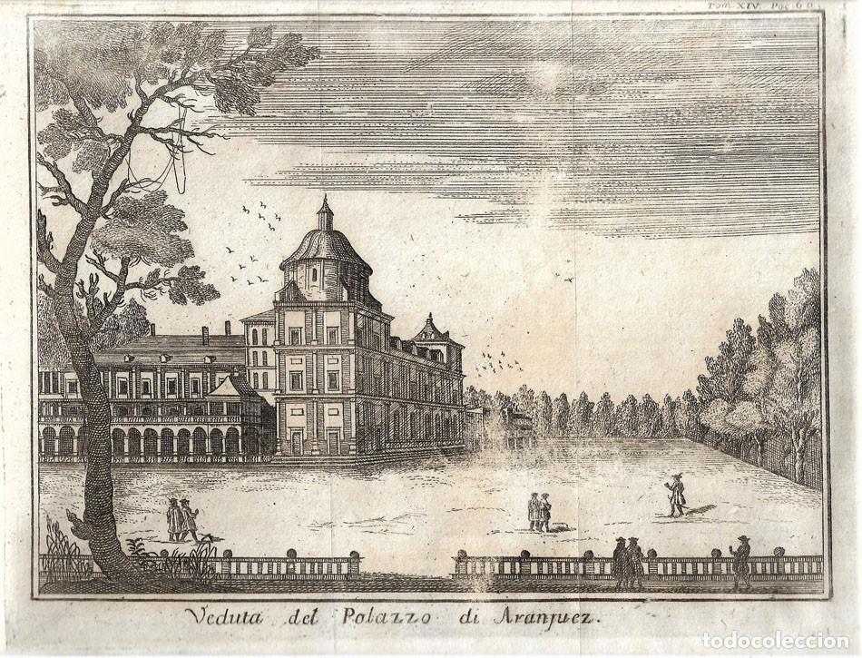 Arte: Vista del Palacio de Aranjuez, siglo XVIII - Foto 1
