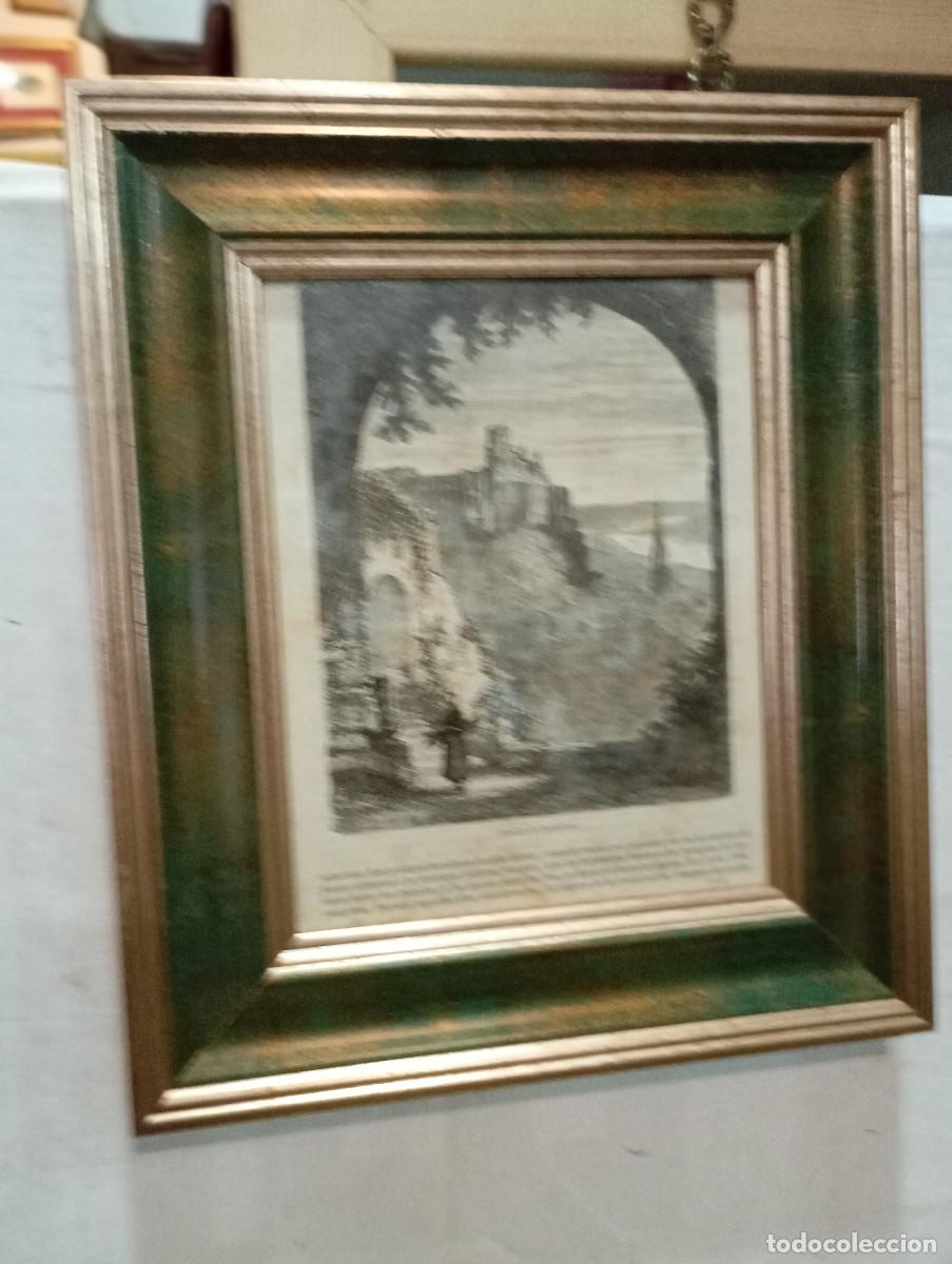 Arte: cuadro con grabado antiguo - Foto 1