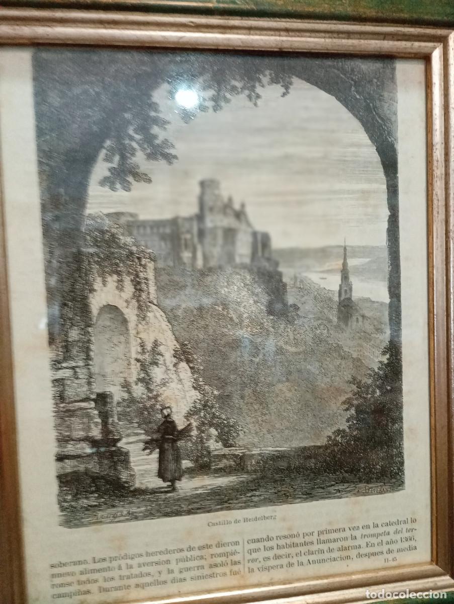 Arte: cuadro con grabado antiguo - Foto 2