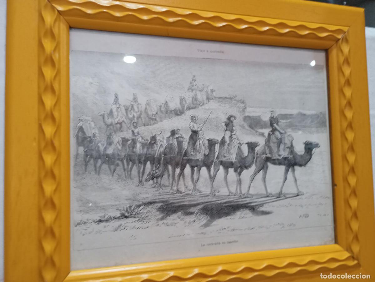 Arte: cuadro con grabado antiguo o marco - Foto 2