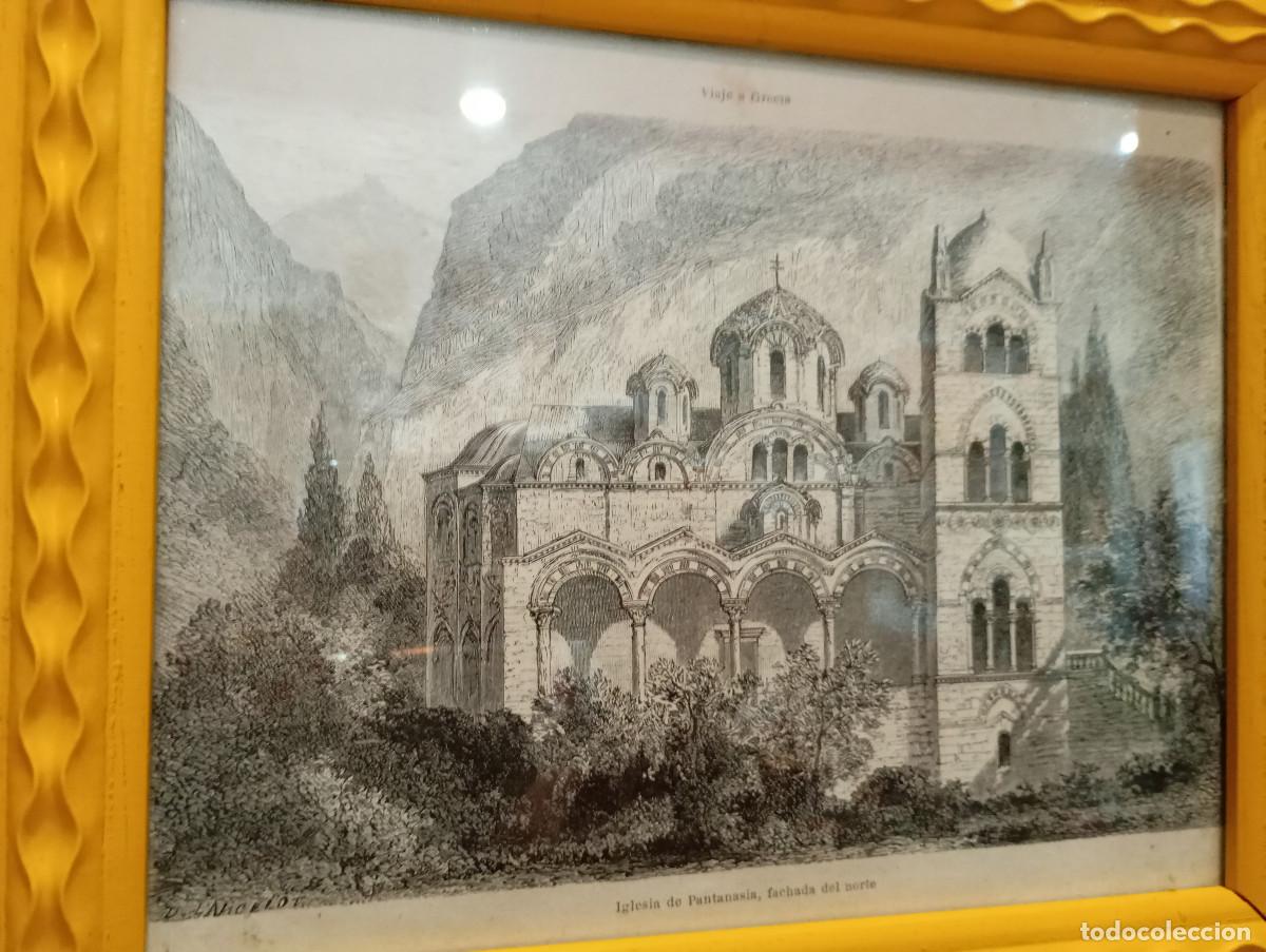 Arte: cuadro con grabado antiguo o marco - Foto 2