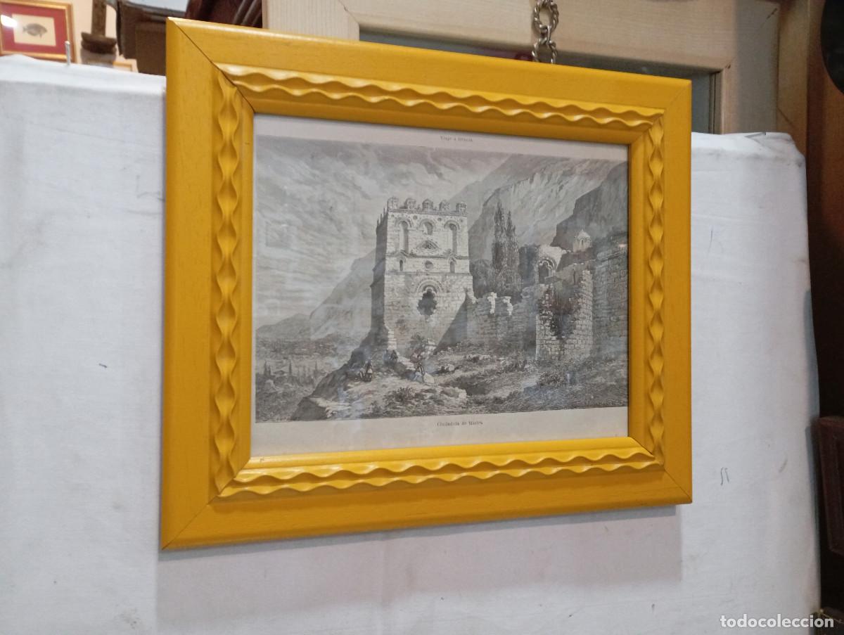 Arte: cuadro con grabado antiguo o marco - Foto 1