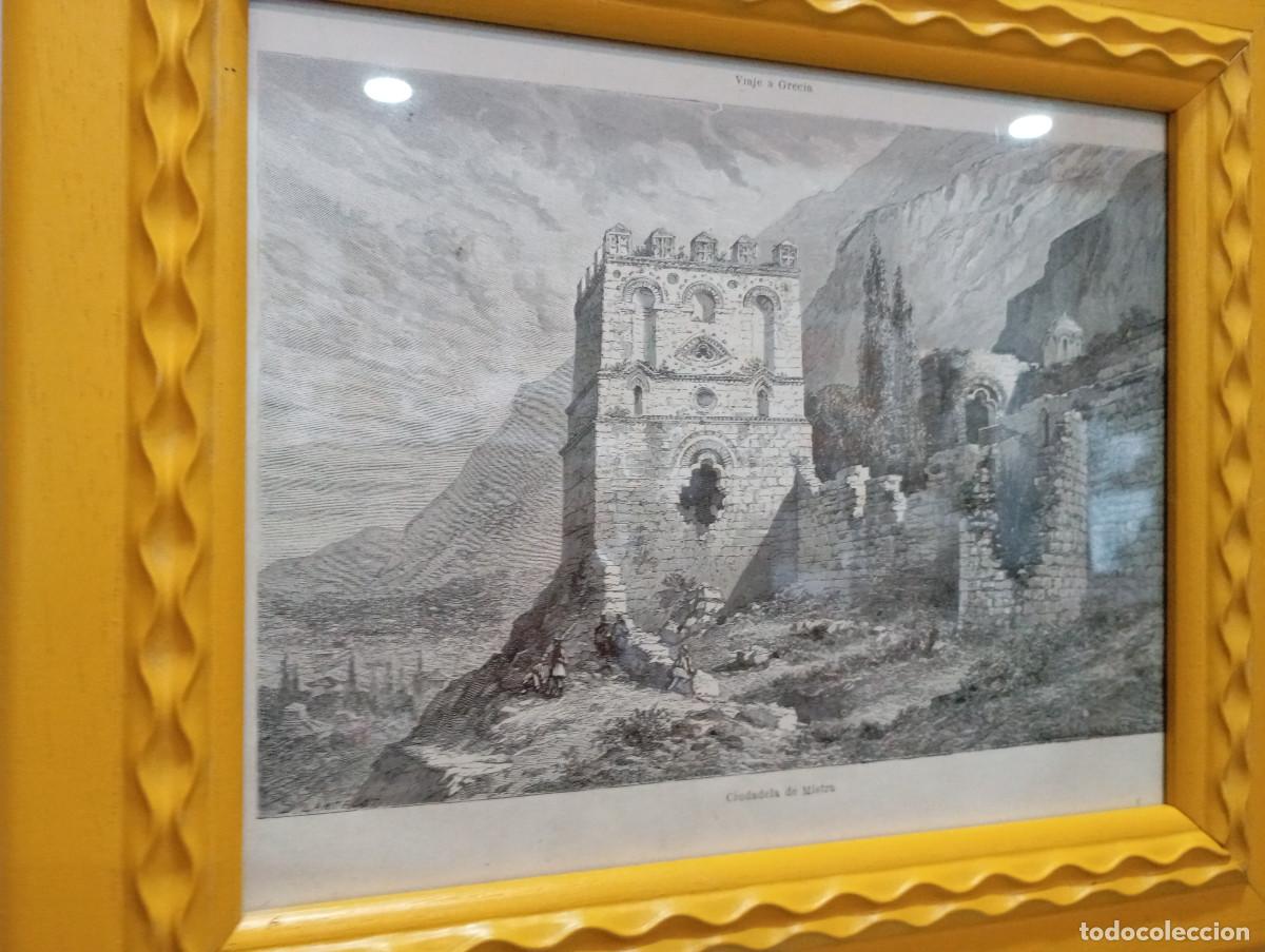 Arte: cuadro con grabado antiguo o marco - Foto 2