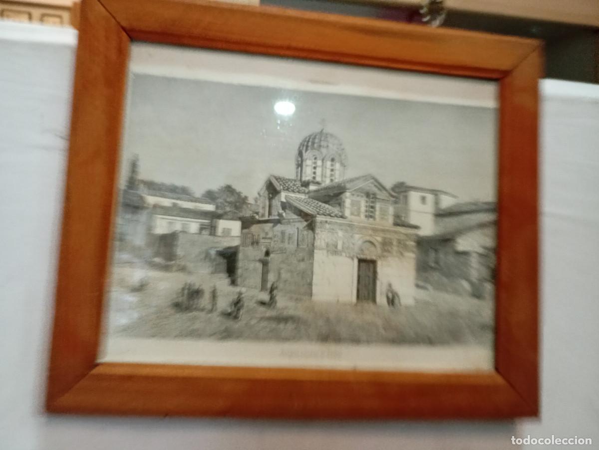 Arte: cuadro con grabado antiguo o marco - Foto 1