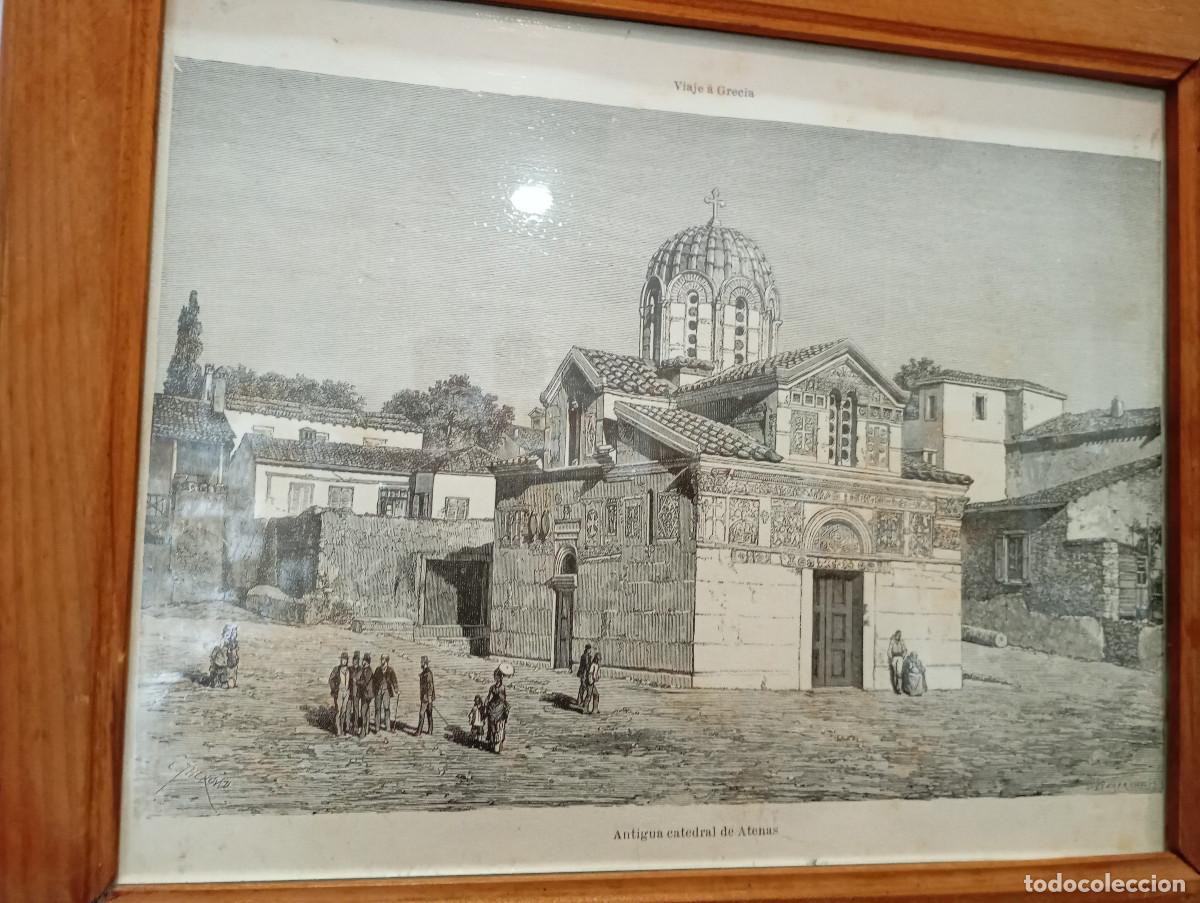 Arte: cuadro con grabado antiguo o marco - Foto 2