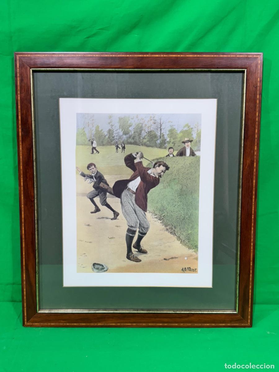 Arte: -CONJUNTO DE 4 GRABADOS GOLF - Foto 3