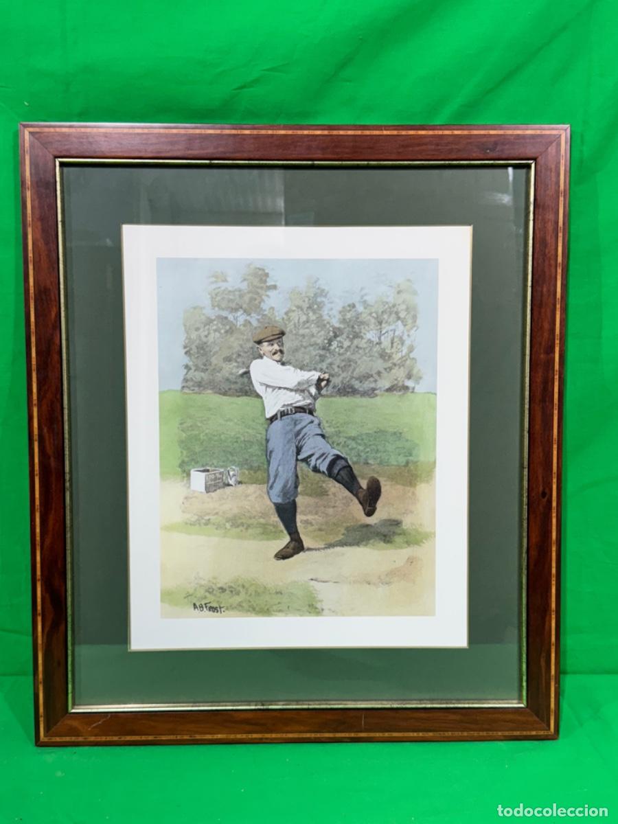 Arte: -CONJUNTO DE 4 GRABADOS GOLF - Foto 4